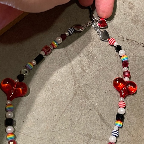 Phone String!! Red heart ♥️ theme! Red heart ❤️ charm! - Picture 4 of 9